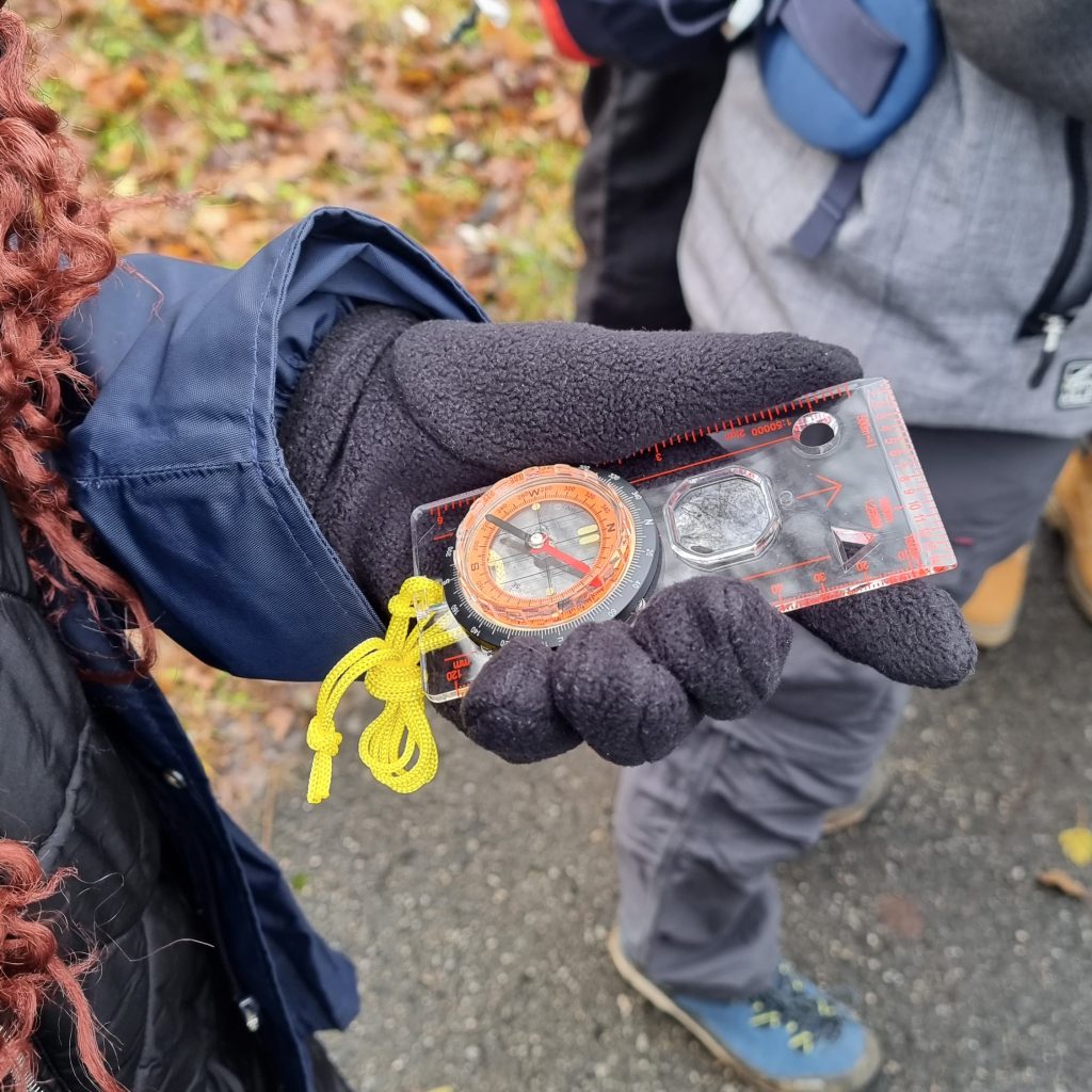 Working with a compass